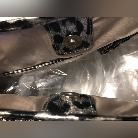 Vintage Womens ED HARDY Leopard Cheetah Love Kills Slowly Skull Shoulder Bag lv - Picture 9 of 12